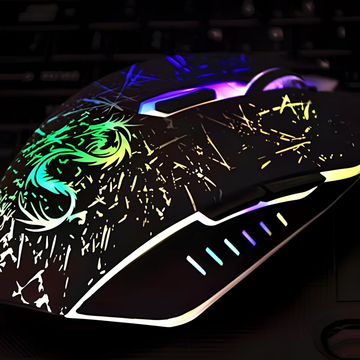 Souris de jeu Dragon légendaire - 3 200 DPI