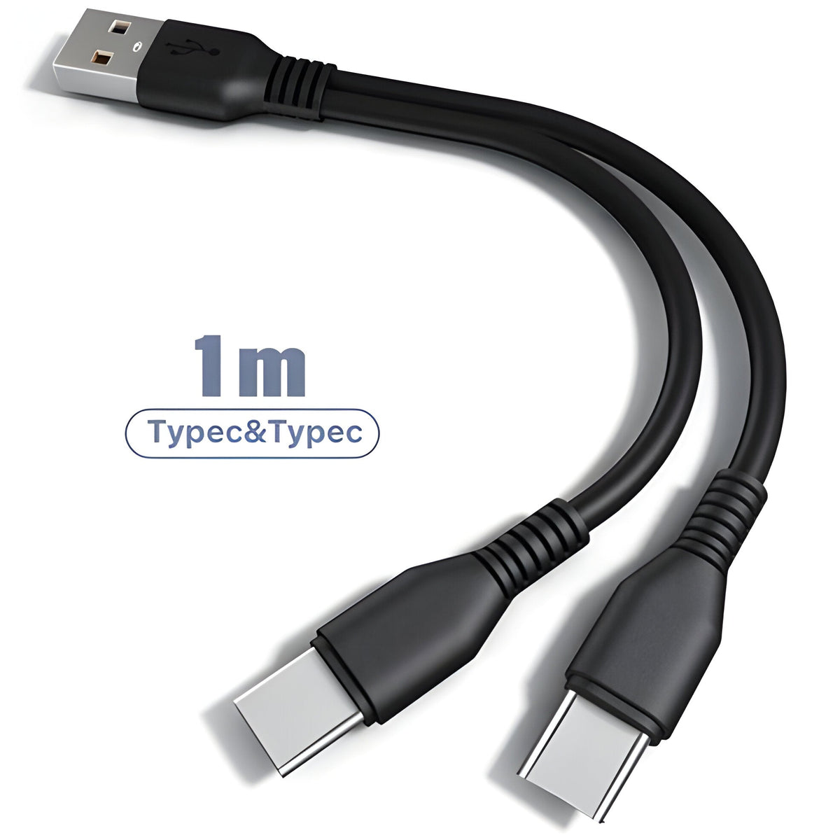 Câble de chargement 2 en 1, multi-port USB
