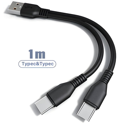 Câble de chargement 2 en 1, multi-port USB