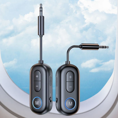 Adaptateur d'avion émetteur-récepteur audio sans fil Bluetooth 5.4 avec micro