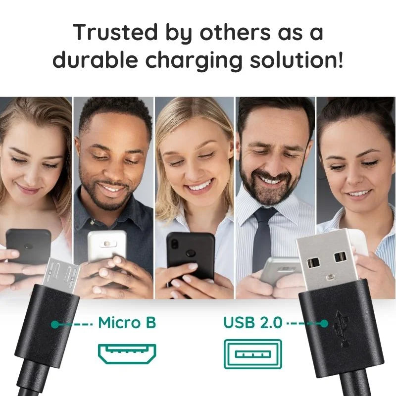 Câble micro USB haut de gamme de 10 pieds