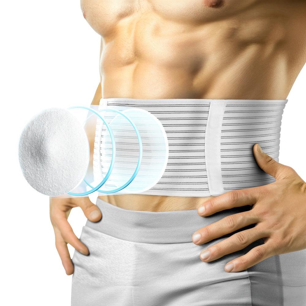 Cinturón de soporte para hernia umbilical y abdominal con almohadilla