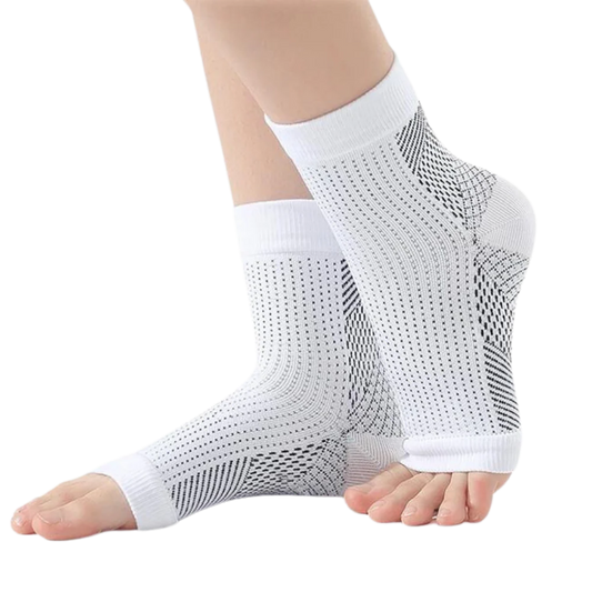 Chaussettes de contention à bout ouvert et ajustement antidérapant