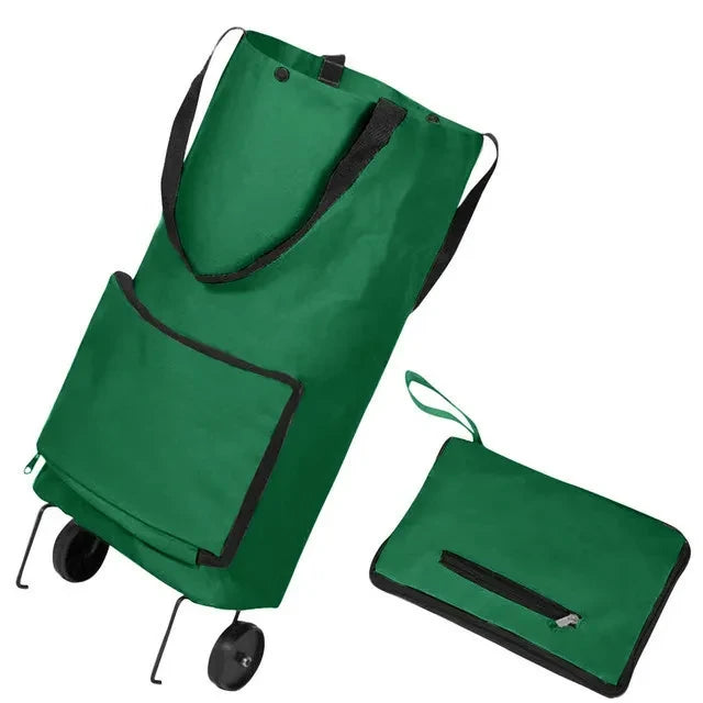 Folding Oxford Shopping Trolley Bag