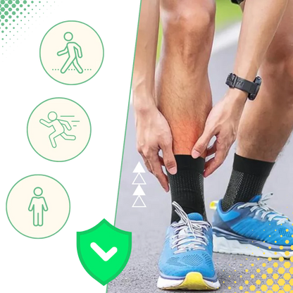 Compression Support Socks with Open-Toe Design and Non-Slip Fit