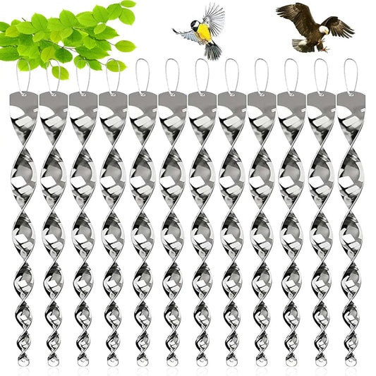 Tige spirale réfléchissante anti-oiseaux