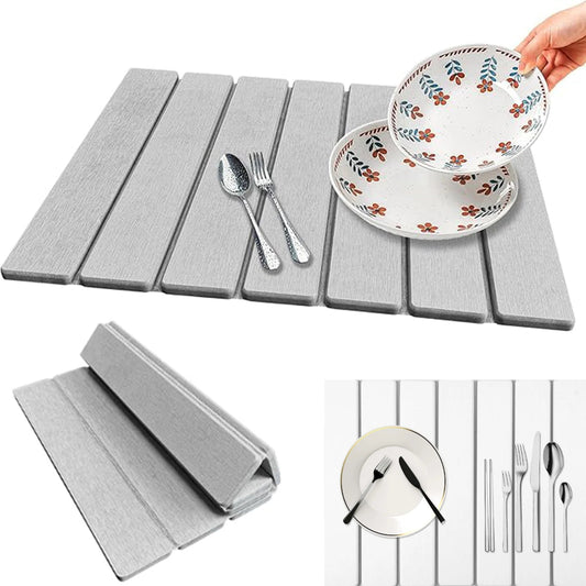 Tapis de séchage pliable en pierre de diatomite