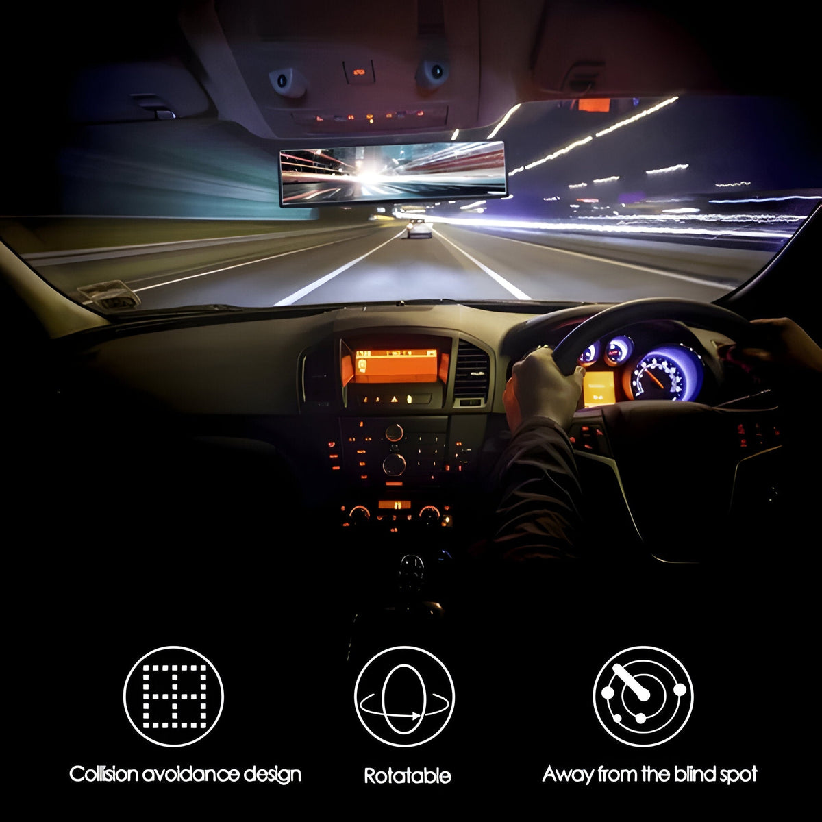 No Blind Spot Rear view Mirror