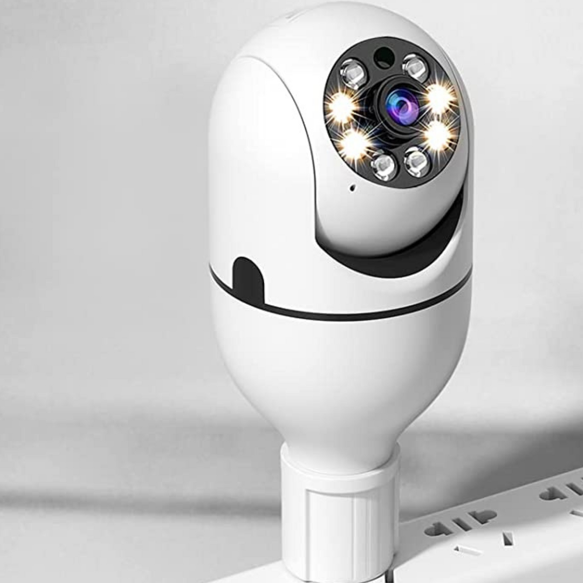 Caméra de sécurité à ampoule HD intelligente intérieure/extérieure sans fil