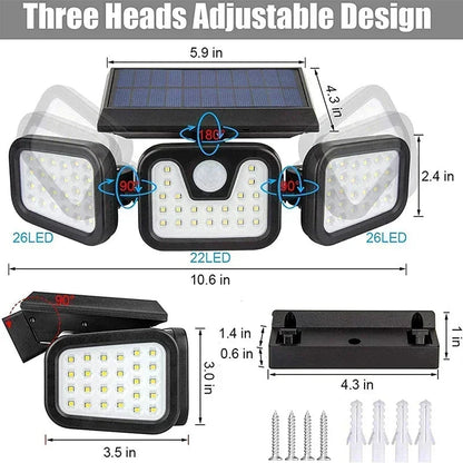 Motion Sensor Solar Light for Outdoor Use