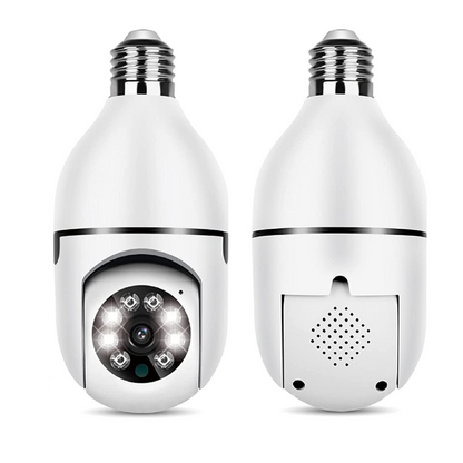 Caméra de sécurité à ampoule HD intelligente intérieure/extérieure sans fil
