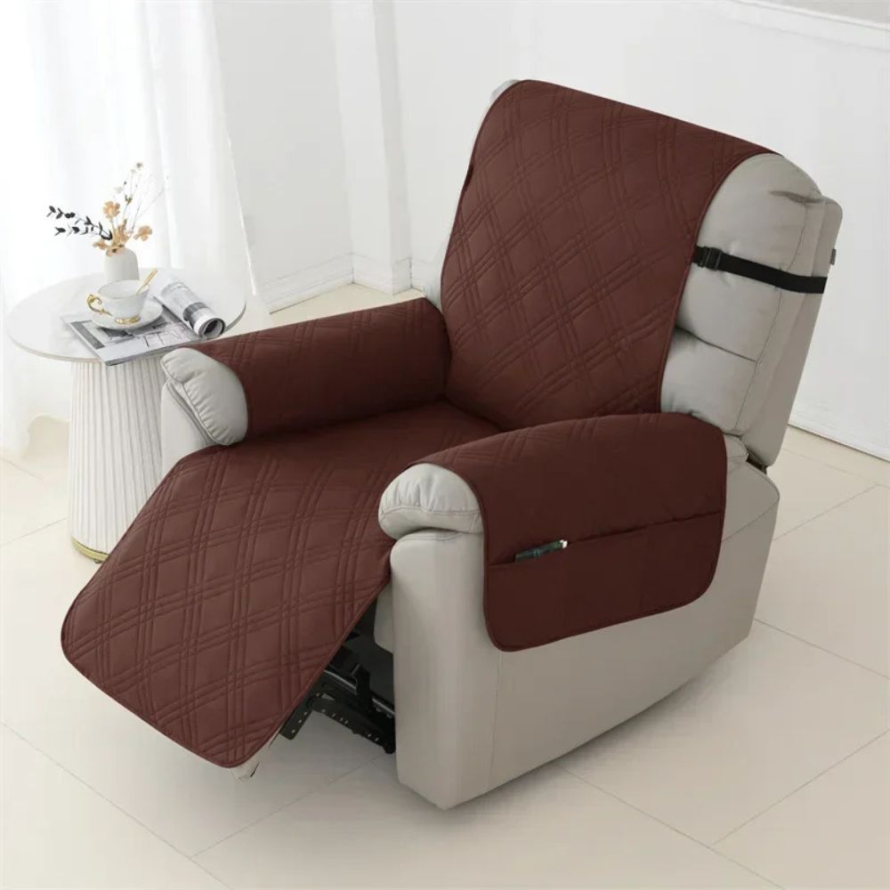 Funda antideslizante acolchada impermeable para sillón reclinable