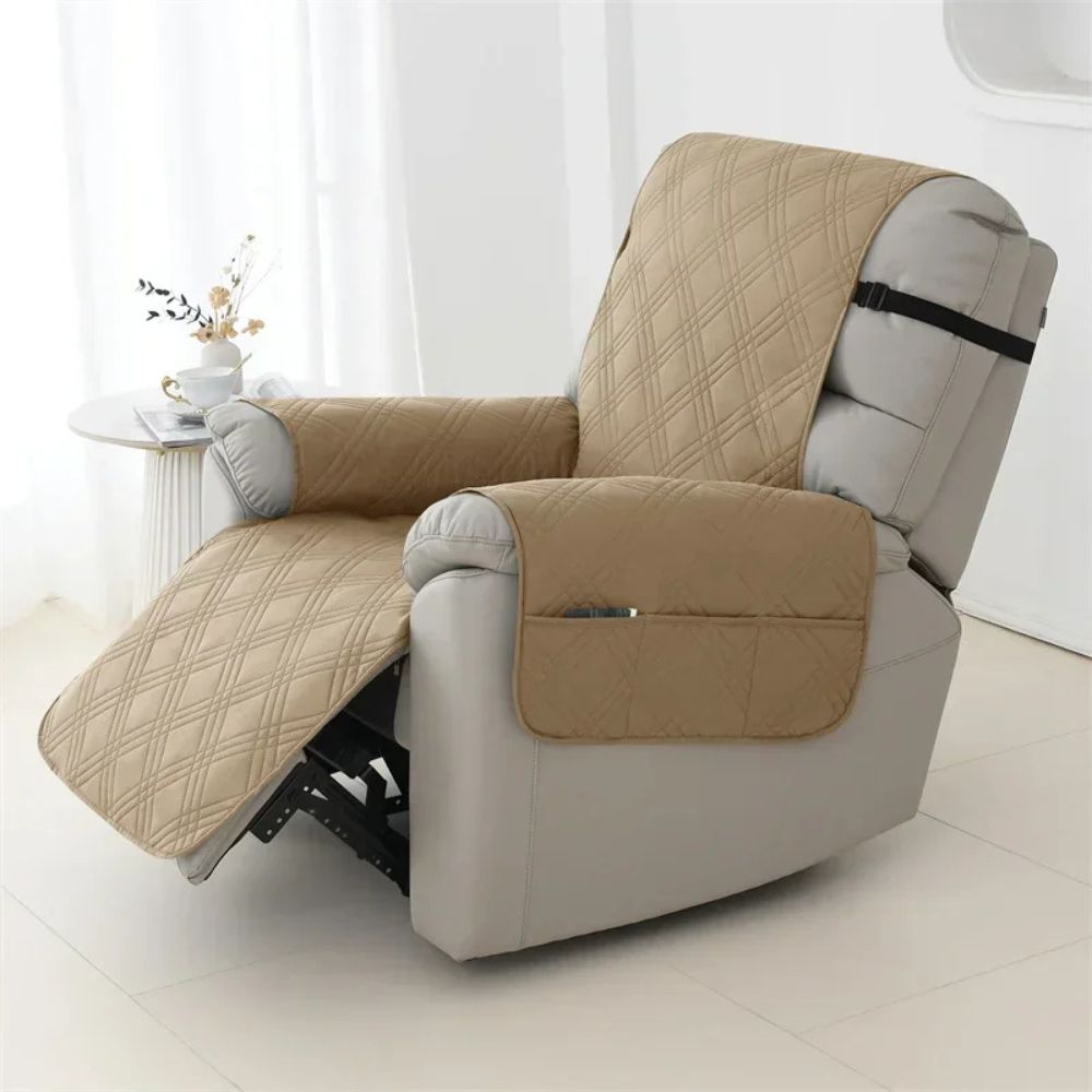 Funda antideslizante acolchada impermeable para sillón reclinable