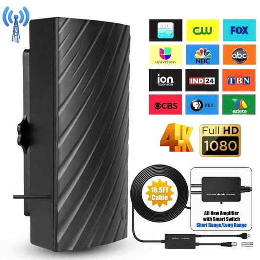 Antenne numérique intérieure HDTV 4K longue portée 600 milles