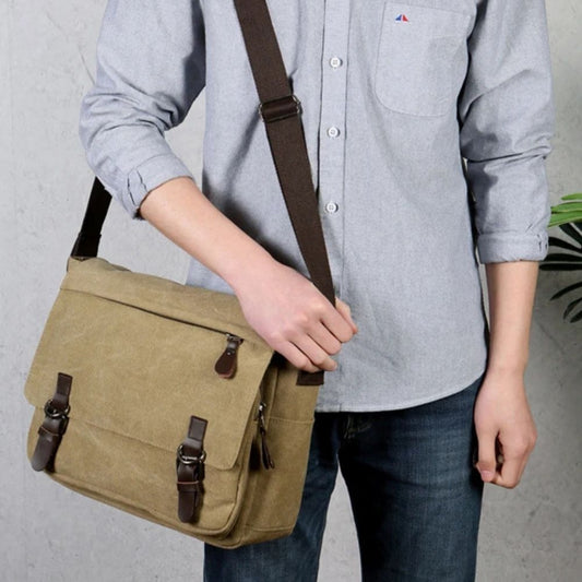 Bolso bandolera tipo bandolera de lona para hombre