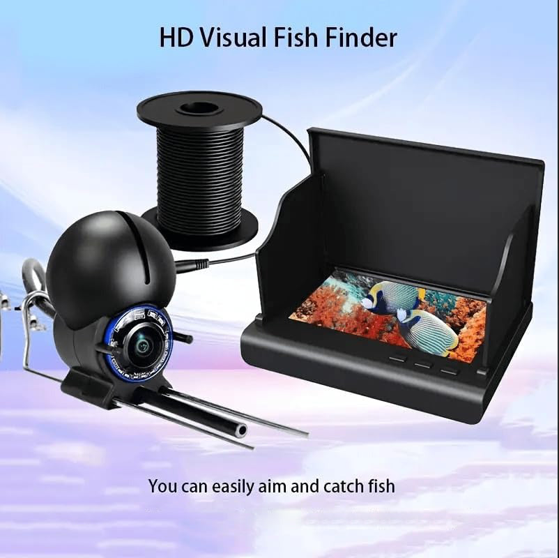 Caméra de pêche sous-marine Portable, détecteur de poissons, avec moniteur LCD de 4.3 pouces