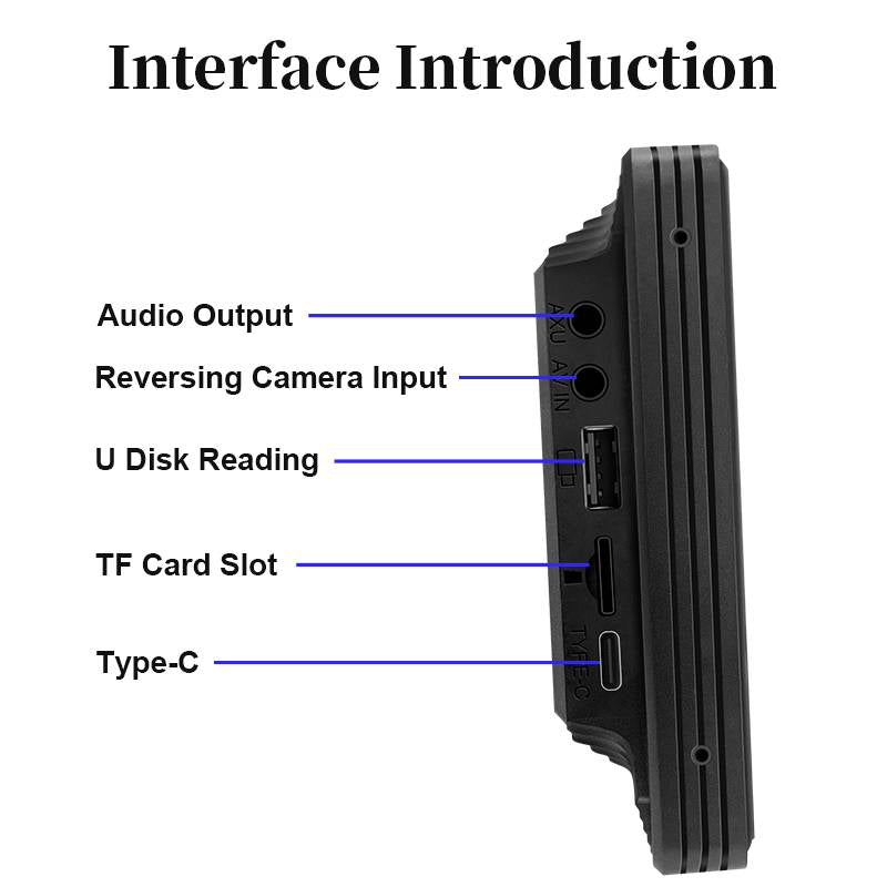 Autoradio à écran tactile avec Bluetooth et caméra de recul