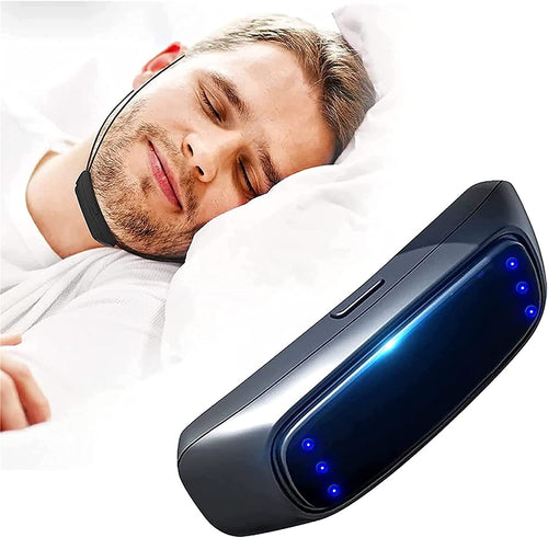Dispositif de mentonnière anti-ronflement de serrage musculaire Smart Tens