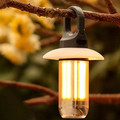 2 Stück wiederaufladbare LED-Zeltlicht-Campinglaterne