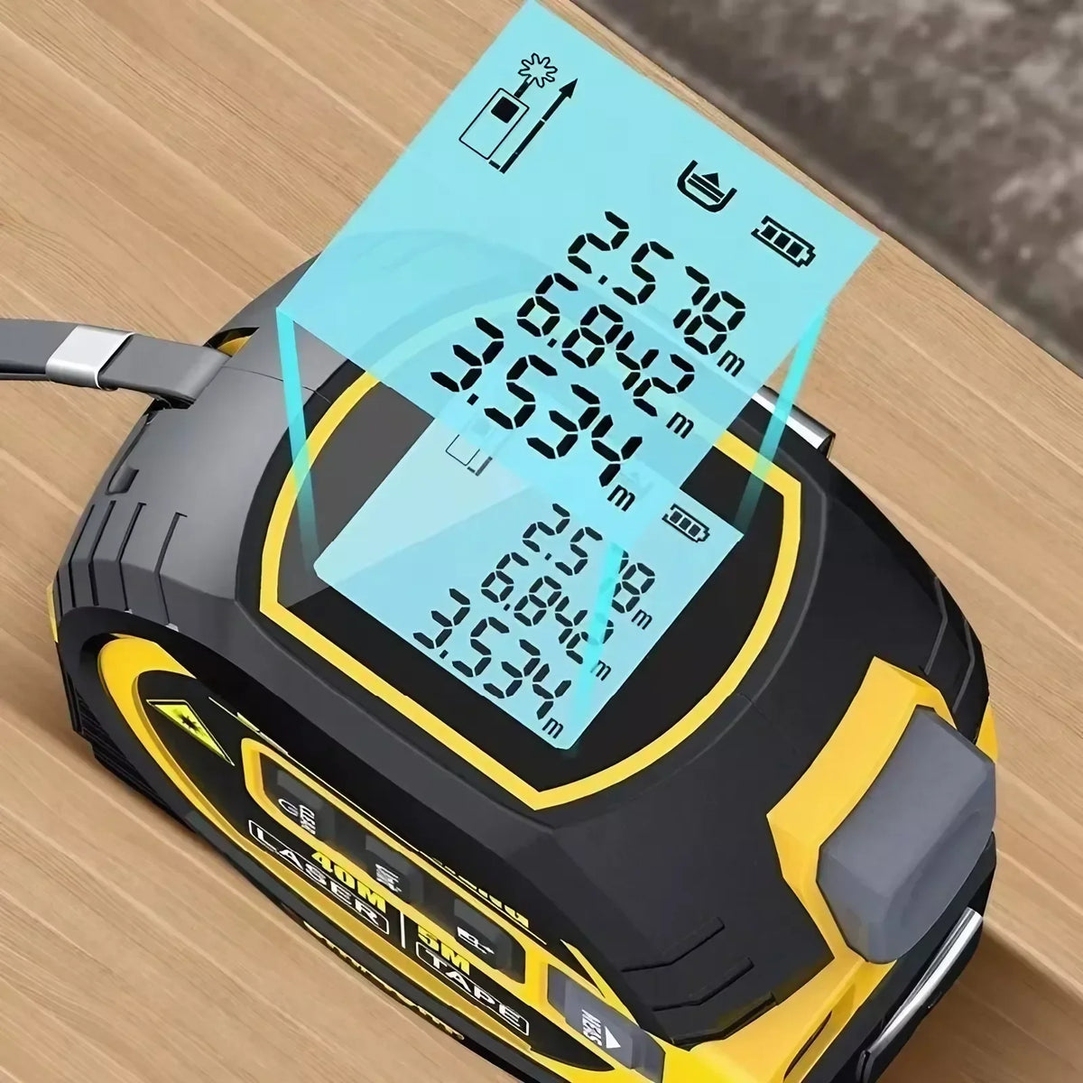 Ruban à mesurer laser 3 en 1, 40/60 m, infrarouge