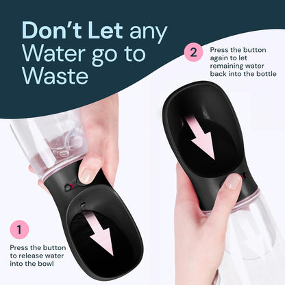 Bouteille d'eau portative de 19 oz pour chiens