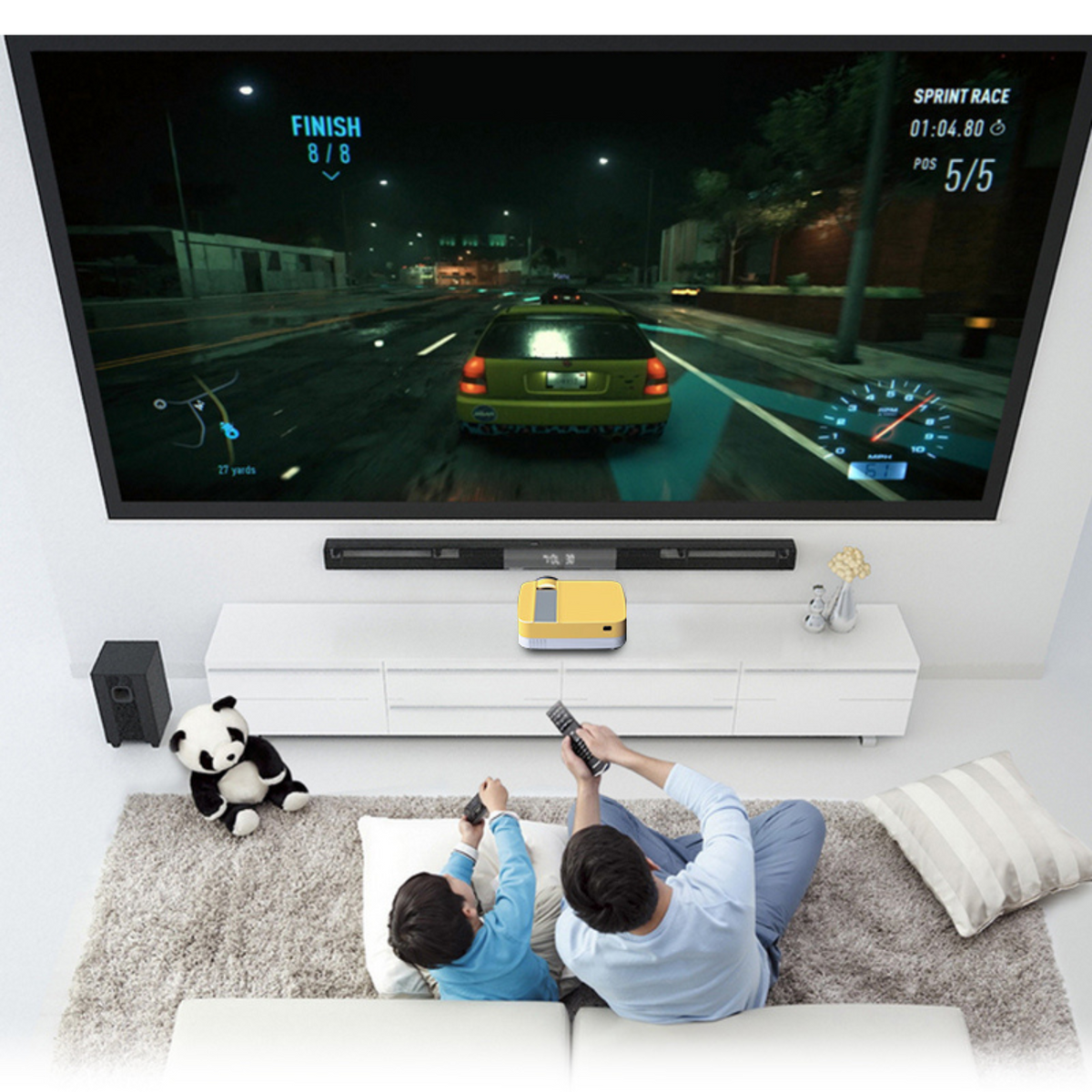 Projecteur portable HD Mini Smart USB multi-appareils pour ordinateur portable
