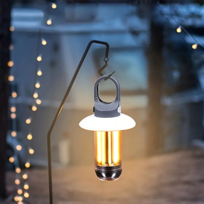 2 Stück wiederaufladbare LED-Zeltlicht-Campinglaterne