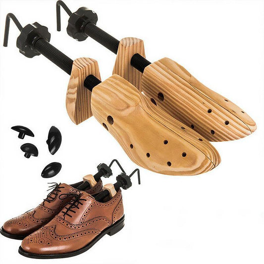Estribos ajustables para zapatos de madera maciza