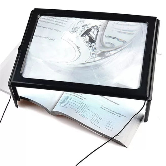 Loupe 3x pour lire avec lumière LED