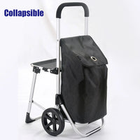 Collapsible Rolling Grocery Shopping Trolley