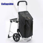 Collapsible Rolling Grocery Shopping Trolley