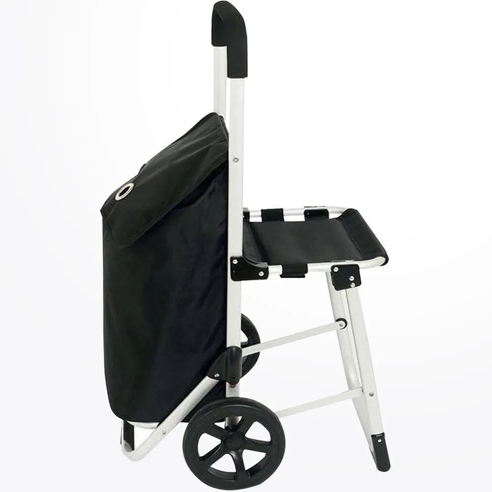 Collapsible Rolling Grocery Shopping Trolley