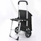 Collapsible Rolling Grocery Shopping Trolley