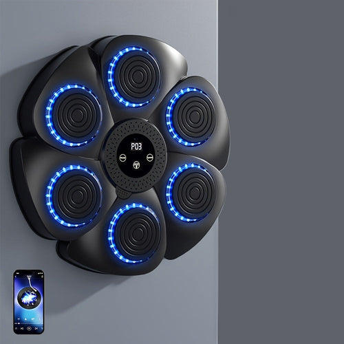 Machine de boxe musicale sans fil, cible murale rechargeable par USB