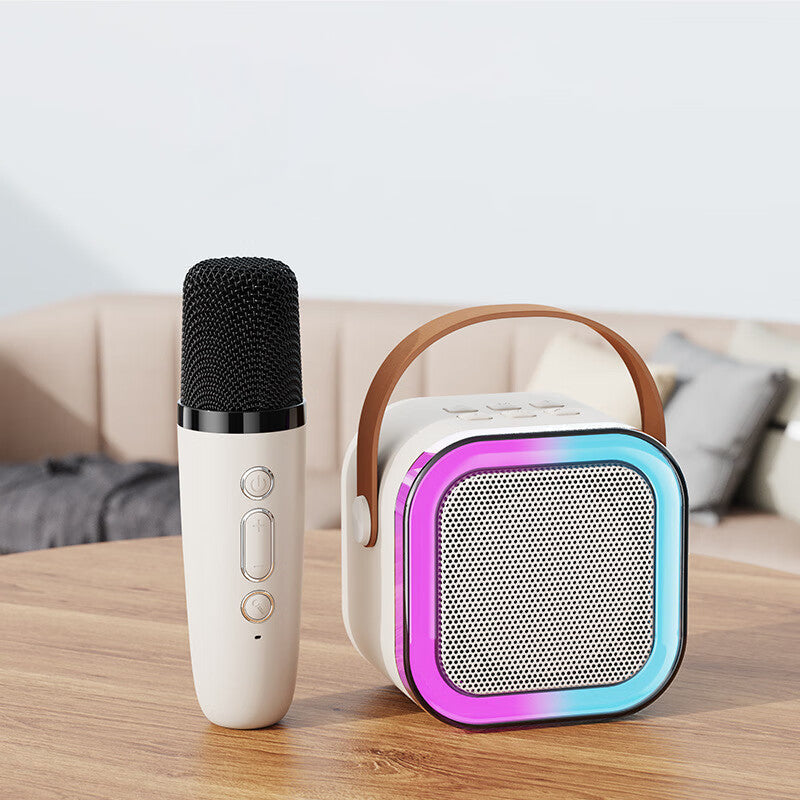 Mini machine à karaoké avec microphone sans fil