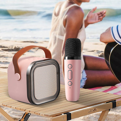 Mini machine à karaoké avec microphone sans fil
