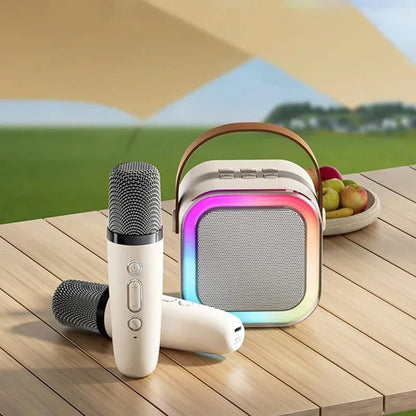 Mini machine à karaoké avec microphone sans fil
