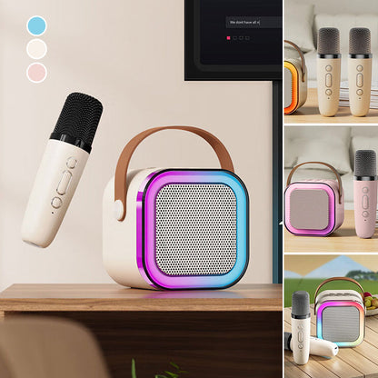Mini machine à karaoké avec microphone sans fil