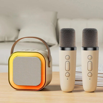 Mini machine à karaoké avec microphone sans fil