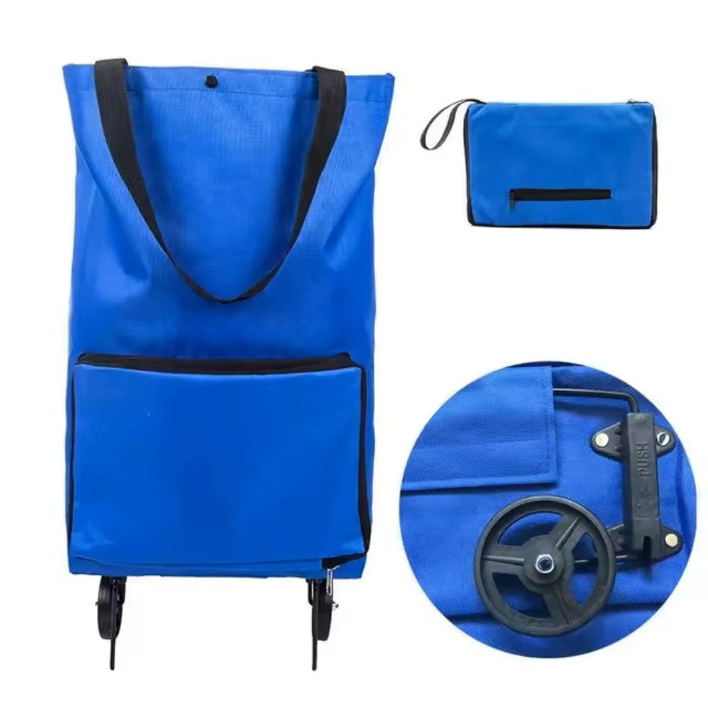 Foldable Portable Shopping Trolley Bag