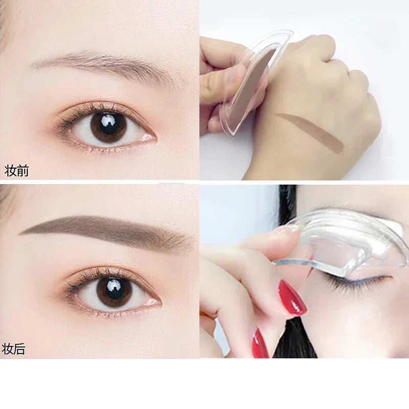 Waterproof Eyebrow Stamp Stencil Kit