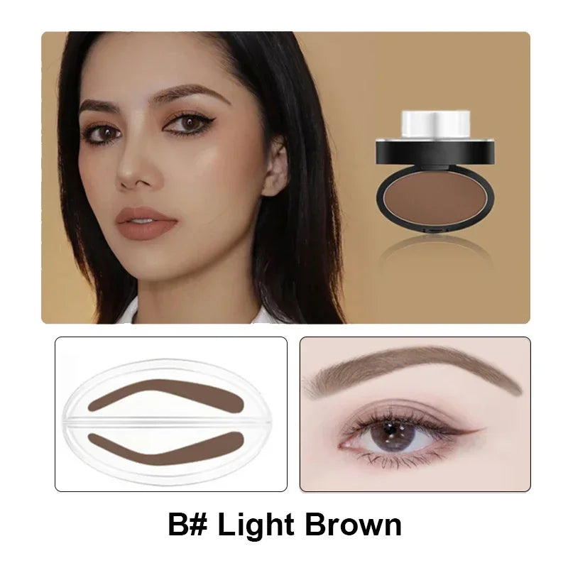 Waterproof Eyebrow Stamp Stencil Kit