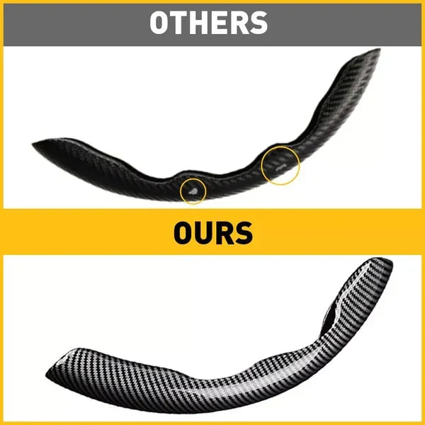 Universal Carbon Fiber Snap-on Steering Wheel Cover