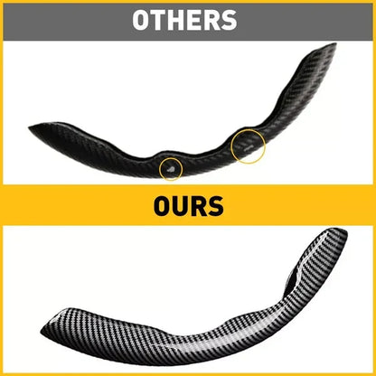Universal Carbon Fiber Snap-on Steering Wheel Cover