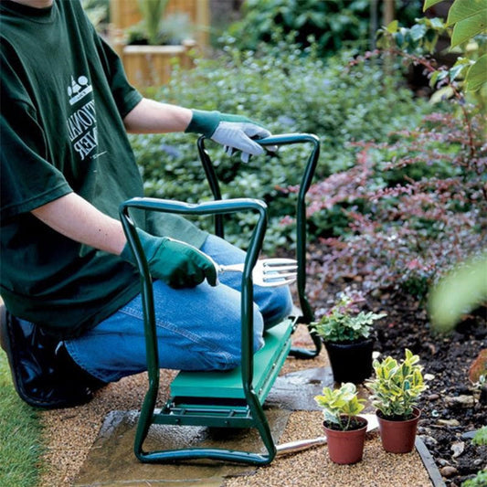 Genouillère et siège de jardin ergonomiques (vert)