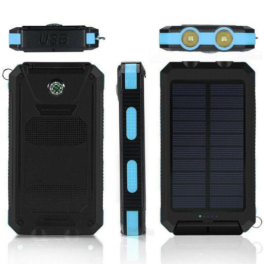 Ładowarka słoneczna 500000 MAH, wodoodporny power bank, zewnętrzny