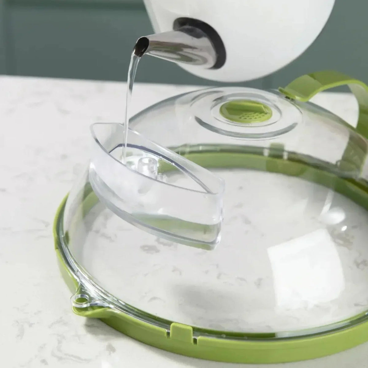 Microwave Food Cover with Water Steamer