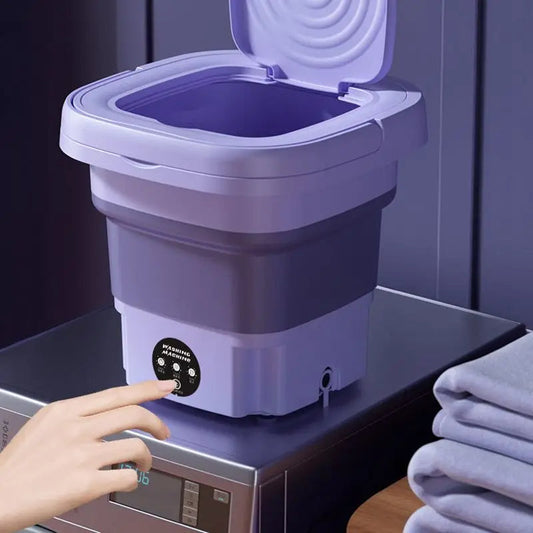 Machine à laver portable pliable avec essoreuse | Mini-laveuse
