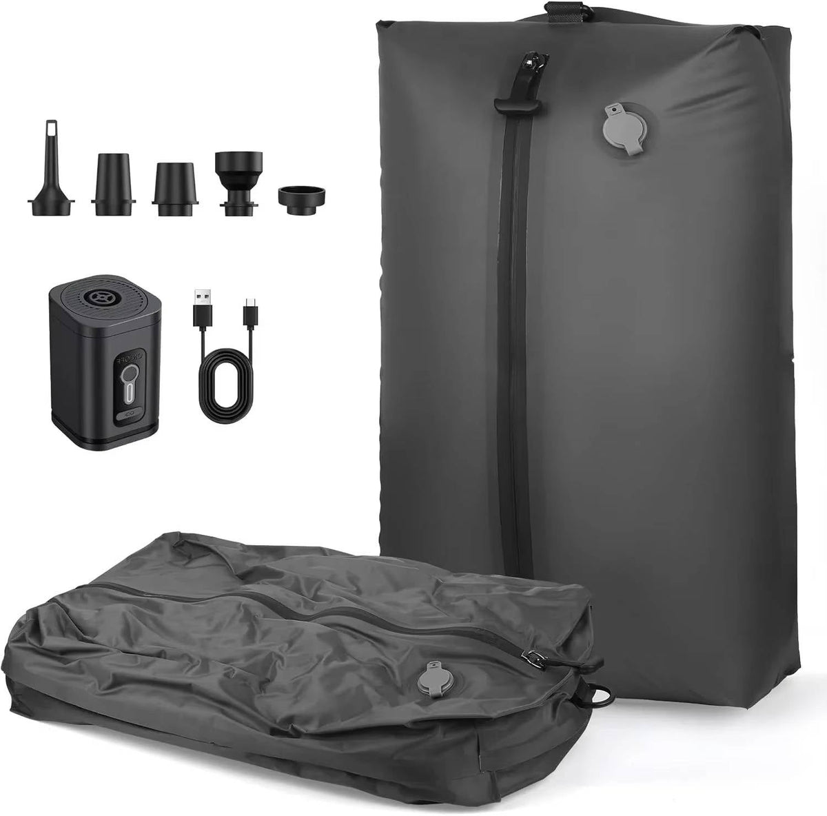 Travel Vacuum Pump And Two Bags