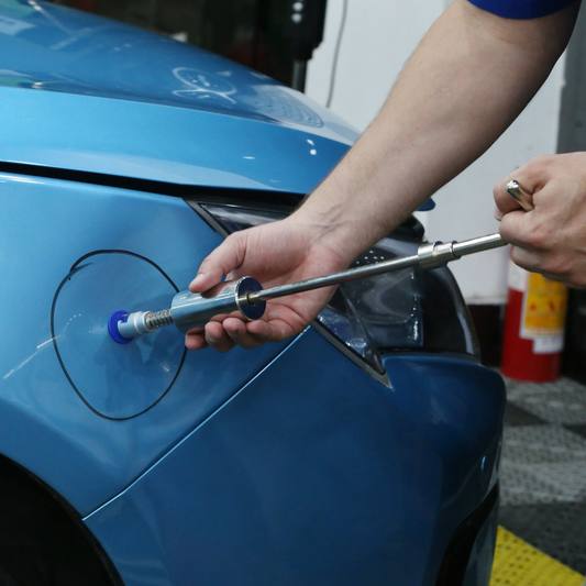 Gemakkelijke doe-het-zelf gereedschapsset voor het verwijderen van auto-deuken
